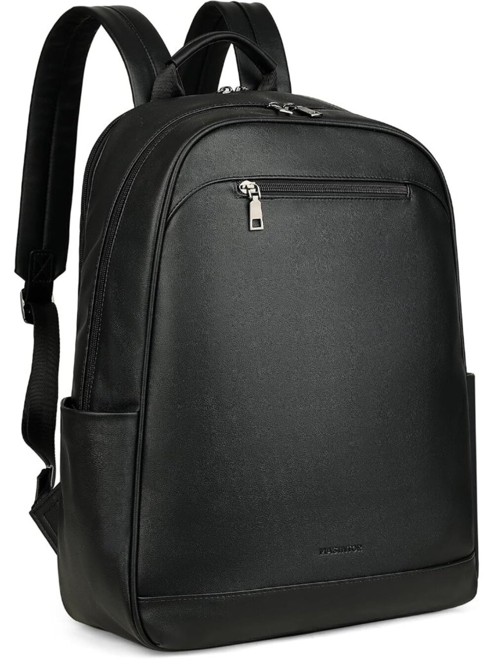 15.6 inch Leather Laptop Backpack Purse for Women | Chic Work Backpack, Fits 15.